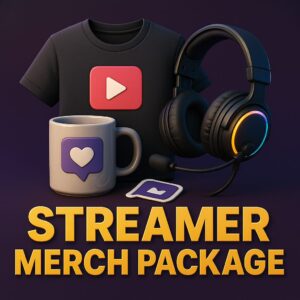 CUSTOM STREAMER MERCH PACKAGES — BUILT FOR INFLUENCERS